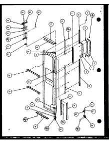 Freezer Door Handle And Trim parts for Amana Side-By-Side Refrigerator SZDE25KB-P1102511W from AppliancePartsPros.com