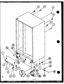 Drain And Rollers parts for Amana Side-By-Side Refrigerator SZDE25KB-P1116802W from AppliancePartsPros.com