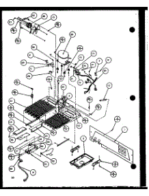 Compressor parts for Amana Side-By-Side Refrigerator SZDE25KP-P1102512W from AppliancePartsPros.com