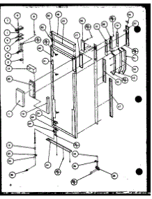 Refrigerator Door parts for Amana Side-By-Side Refrigerator SZDE25KP-P1116803W from AppliancePartsPros.com