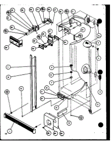 Refrigerator / Freezer Controls And Cabinet Part parts for Amana Side-By-Side Refrigerator SZDE25KP-P1116803W from AppliancePartsPros.com