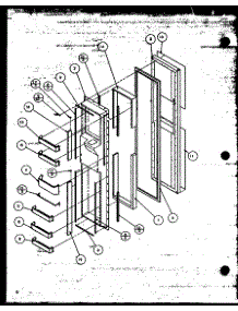 Freezer Door (Szde20mw / P1120301ww) (Szde20ml / P1120301wl) (Szde25mw / P1121201ww) (Szde25ml / P1121201wl) (Szde20mbw / P1120302ww) (Szde20mbl / P1120302wl) (Szde25mbw / P1121202ww) (Szde25mbl / P1121202wl) (Szde20mpw / P1120303ww) (Szde20mpl / P1120303wl) (Szde20mpe / P1120 parts for Amana Side-By-Side Refrigerator SZDE25MBW-P1121202WW from AppliancePartsPros.com