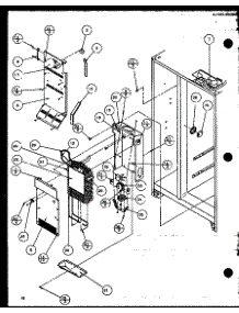 Evaporator And Air Handling parts for Amana Side-By-Side Refrigerator SZDE27KBL-P1110602WL from AppliancePartsPros.com