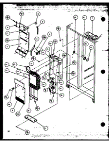 Evaporator And Air Handling parts for Amana Side-By-Side Refrigerator SZDE27MPL-P1124403WL from AppliancePartsPros.com