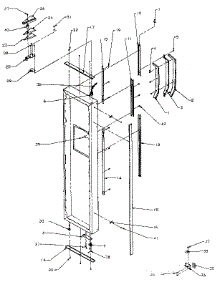Freezer Door parts for Amana Side-By-Side Refrigerator SZDE27N-P1162202W from AppliancePartsPros.com