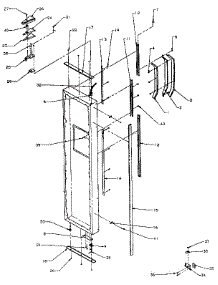 Freezer Door parts for Amana Side-By-Side Refrigerator SZDE27N-P1162205W from AppliancePartsPros.com