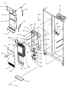 Evaporator And Air Handling parts for Amana Side-By-Side Refrigerator SZDE27N-P1162205W from AppliancePartsPros.com