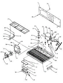 Machine Compartment parts for Amana Side-By-Side Refrigerator SZDE27N-P1162205W from AppliancePartsPros.com