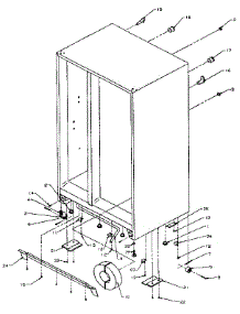 Drain And Rollers parts for Amana Side-By-Side Refrigerator SZDE27N-P1162205W from AppliancePartsPros.com