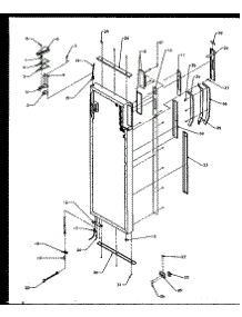 Refrigerator Door Hinge And Trim Parts parts for Amana Side-By-Side Refrigerator SZDE27NL-P1162205WL from AppliancePartsPros.com