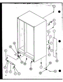 Rollers And Back Unit (Szi20k / P1102507w) parts for Amana Side-By-Side Refrigerator SZI20K-P1102507W from AppliancePartsPros.com