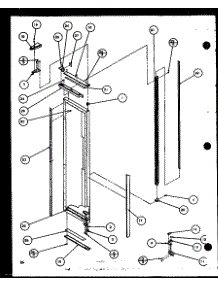 Freezer Door (Sbi20k / P1102509w) parts for Amana Side-By-Side Refrigerator SZI20K-P1102507W from AppliancePartsPros.com