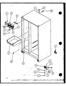 Factory Installed Ice Maker (Szi20k / P1117801w) parts for Amana Side-By-Side Refrigerator SZI20K-P1117801W from AppliancePartsPros.com