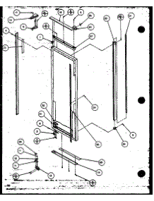 Refrigerator Door (Sbi20k / P1117802w) parts for Amana Side-By-Side Refrigerator SZI20K-P1117801W from AppliancePartsPros.com