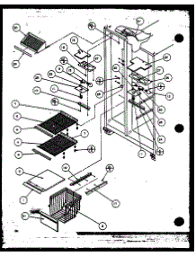 Freezer Shelving And Refrigerator Light (Sbi20k / P1117802w) parts for Amana Side-By-Side Refrigerator SZI20K-P1117801W from AppliancePartsPros.com