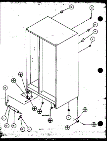 Rollers And Back Unit (Sbi20k / P1117802w) parts for Amana Side-By-Side Refrigerator SZI20K-P1117801W from AppliancePartsPros.com