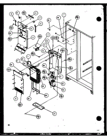 Evaporator And Air Handler parts for Amana Side-By-Side Refrigerator SZI20ML-P1120101WL from AppliancePartsPros.com