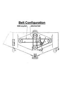 Belt Configuration parts for Swisher Mower Attachment T14560A-CA from AppliancePartsPros.com
