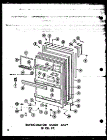 Refrigerator Door Assy 18 Cu. Ft. (Etm18j / P60178-8W) (Tm18j / P60178-3W) (Tm18j-A / P60178-3Wa) (Tm18j-C / P60178-3Wc) (Tm18j-Ag / P60178-3Wg) (Tc18j-C / P60178-4Wc) (Tc18j / P60178-4W) (Tc18j-Ag / P60178-4Wg) (Tc18j-A / P60178-4Wa) parts for Amana Top-Mount Refrigerator T16J-P60178-1W from AppliancePartsPros.com