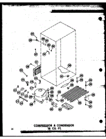 Compressor & Condensor 18 Cu (Tm18n / P60236-29W) (Tm18n-C / P60236-29Wc) (Tm18n-Ag / P60236-29Wg) (Tm18n-A / P60236-29Wa) (Tm18n / P60236-44W) (Tm18n-Ag / P60236-44Wg) (Tm18n-C / P60236-44Wc) (Tm18n-A / P60236-44Wa) (Tc18n-A / P60236-31Wa) (Tc18n-C / P60236-31Wc) (Tc18n-Ag parts for Amana Top-Mount Refrigerator T16N-P60236-26W from AppliancePartsPros.com