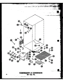 Compressor & Condensor 20 Cu. Ft. (Tr20n-C / P60236-32Wc) (Tr20n-A / P60236-32Wa) (Tr20n / P60236-32W) (Tr20n-Ag / P60236-32Wg) (Tr20n / P60236-46W) (Tr20n-C / P60236-46Wc) (Tr20n-Ag / P60236-46Wg) (Tr20n-A / P60236-46Wa) (Td20n / P60236-33W) (Td20n-C / P60236-33Wc) (Td20n-A parts for Amana Top-Mount Refrigerator T16N-P60236-26W from AppliancePartsPros.com
