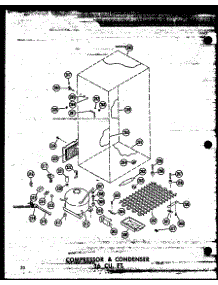 Compressor & Condenser 16 Cu. Ft. (T16w / P60303-6W) (T16w-C / P60303-6Wc) (T16w-Ag / P60303-6Wg) (T16w-A / P60303-6Wa) (T16w-C / P60303-8Wc) (T16w-A / P60303-8Wa) (T16w / P60303-8W) (T16w-Ag / P60303-8Wg) (Tr16w-C / P60303-7Wc) (Tr16w-A / P60303-7Wa) (Tr16w / P60303-7W) (Tr16 parts for Amana Top-Mount Refrigerator T16W-A-P60303-6WA from AppliancePartsPros.com