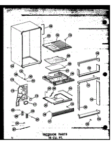 Interior Parts 16 Cu. Ft. (T16w / P60303-6W) (T16w-C / P60303-6Wc) (T16w-Ag / P60303-6Wg) (T16w-A / P60303-6Wa) (T16w-C / P60303-8Wc) (T16w-A / P60303-8Wa) (T16w / P60303-8W) (T16w-Ag / P60303-8Wg) (Tr16w-C / P60303-7Wc) (Tr16w-A / P60303-7Wa) (Tr16w / P60303-7W) (Tr16w-Ag / P60 parts for Amana Top-Mount Refrigerator T16W-C-P60303-8WC from AppliancePartsPros.com