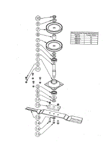 Center Blade Driver parts for Swisher Mower Attachment T18560A from AppliancePartsPros.com
