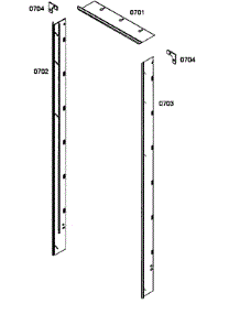 Panels parts for Thermador Upright Freezer T18BD80FL-07 from AppliancePartsPros.com