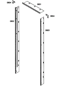 Decor Panels parts for Thermador Upright Freezer T18BF70FSE from AppliancePartsPros.com