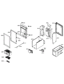 Dispenser parts for Thermador Upright Freezer T18ID80NLP/08 from AppliancePartsPros.com