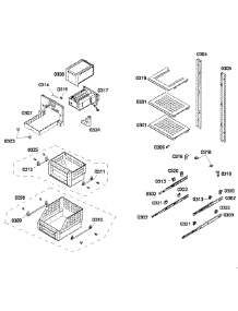 Shelfs parts for Thermador Upright Freezer T18ID80NLP/27 from AppliancePartsPros.com