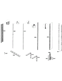 Framing parts for Thermador Upright Freezer T18ID80NLP/38 from AppliancePartsPros.com