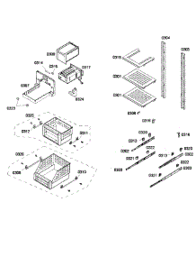 Shelfs parts for Thermador Upright Freezer T18ID80NLP/39 from AppliancePartsPros.com