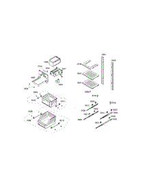 Shelf Assy parts for Thermador Upright Freezer T18ID80NLP/42 from AppliancePartsPros.com
