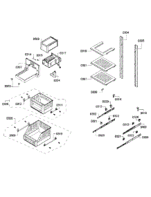 Shelfs parts for Thermador Upright Freezer T18ID80NLP/48 from AppliancePartsPros.com