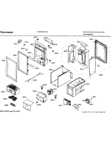 Dispenser parts for Thermador Upright Freezer T18ID80NLP/48 from AppliancePartsPros.com
