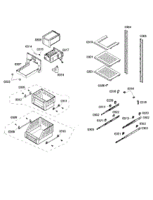 Shelfs parts for Thermador Upright Freezer T18ID80NLP/99 from AppliancePartsPros.com