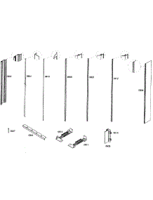Framing parts for Thermador Upright Freezer T18ID80NLP/99 from AppliancePartsPros.com