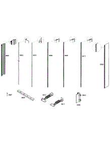 Framing parts for Thermador Upright Freezer T18ID80NRP/08 from AppliancePartsPros.com