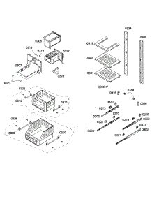 Shelfs parts for Thermador Upright Freezer T18ID80NRP/10 from AppliancePartsPros.com