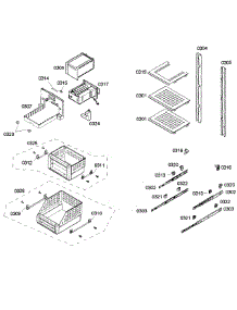 Shelfs parts for Thermador Upright Freezer T18ID80NRP/41 from AppliancePartsPros.com