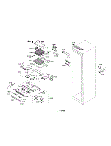 Freezer Section parts for Thermador Upright Freezer T18IF70CSS-01 from AppliancePartsPros.com