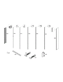 Profile Stripe parts for Thermador Upright Freezer T18IF70CSS-01 from AppliancePartsPros.com