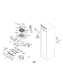 Freezer Section parts for Thermador Upright Freezer T18IF70NSP-04 from AppliancePartsPros.com