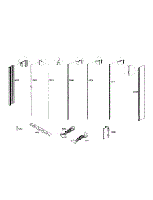 Profile Stripe parts for Thermador Upright Freezer T18IF70PSS-01 from AppliancePartsPros.com