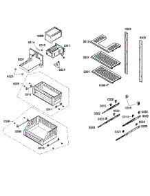 Shelfs parts for Thermador Upright Freezer T24ID80NLP/39 from AppliancePartsPros.com