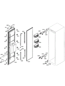 Door Assy parts for Thermador Upright Freezer T24ID80NLP/46 from AppliancePartsPros.com