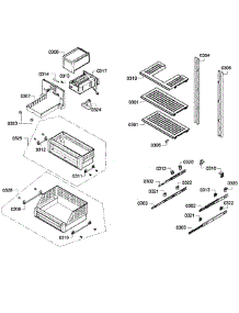 Shelfs parts for Thermador Upright Freezer T24ID80NLP/47 from AppliancePartsPros.com