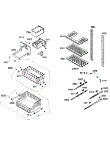 Shelfs parts for Thermador Upright Freezer T24ID80NRP/99 from AppliancePartsPros.com